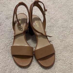 Aldo Women's Brown Heeled Sandals